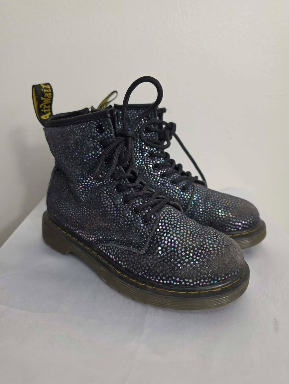 Dr. Martens 1460 Metallic Side Zip Kids Boots